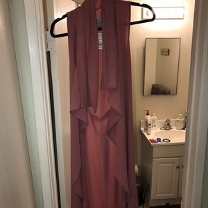 Agaci long vest mauve medium